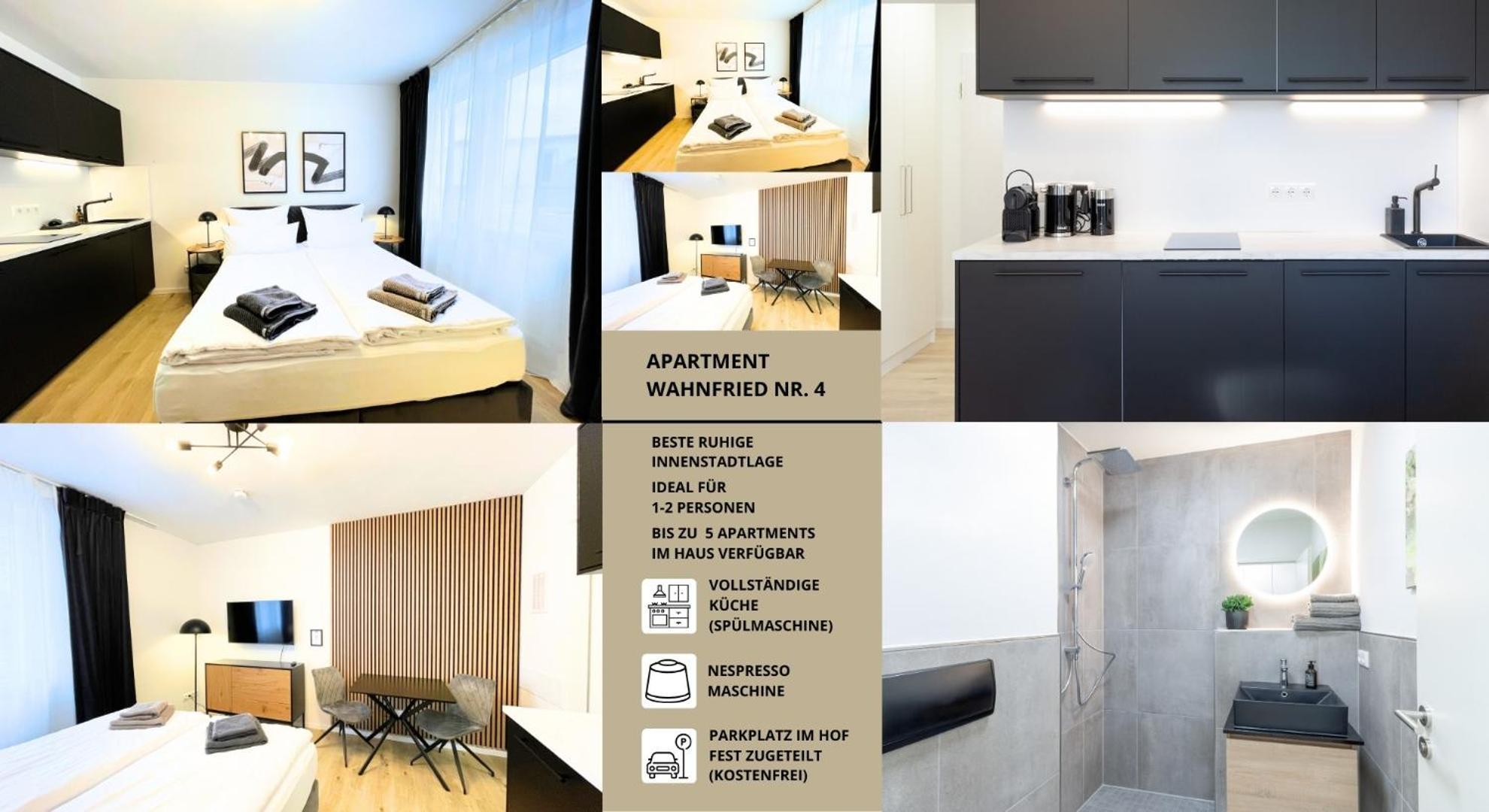 Apartment Wahnfried No4 - Zentral Wohnen Mit Kueche Und Duschbad, Parkplatz, 300M Zur Fussgaengerzone Bayreuth Exterior photo